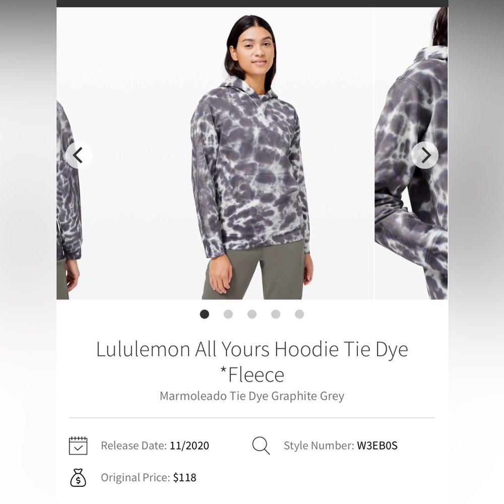 Lululemon All Yours Hoodie *Tie Dye 6